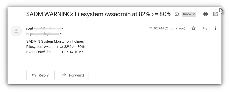 Sysmon Warning on Web